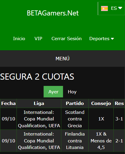 boletas de apuestas ganadoras